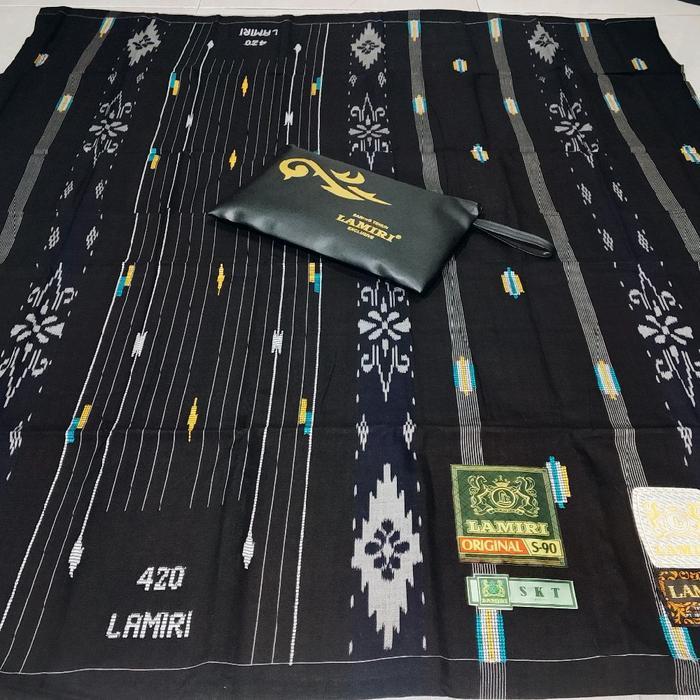 SARUNG LAMIRI SKT SONGKET benang 420 jahit tengah tenun tradisional - 1