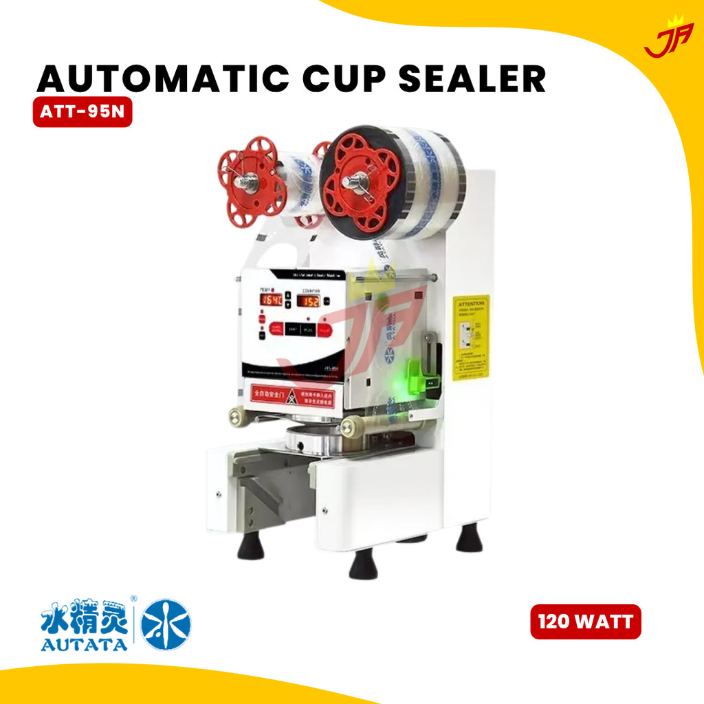 AUTATA Cup Sealer Machine Full Automatis ATT-95N  / Mesin Press Sealer Gelas Plastik 120 Watt untuk 