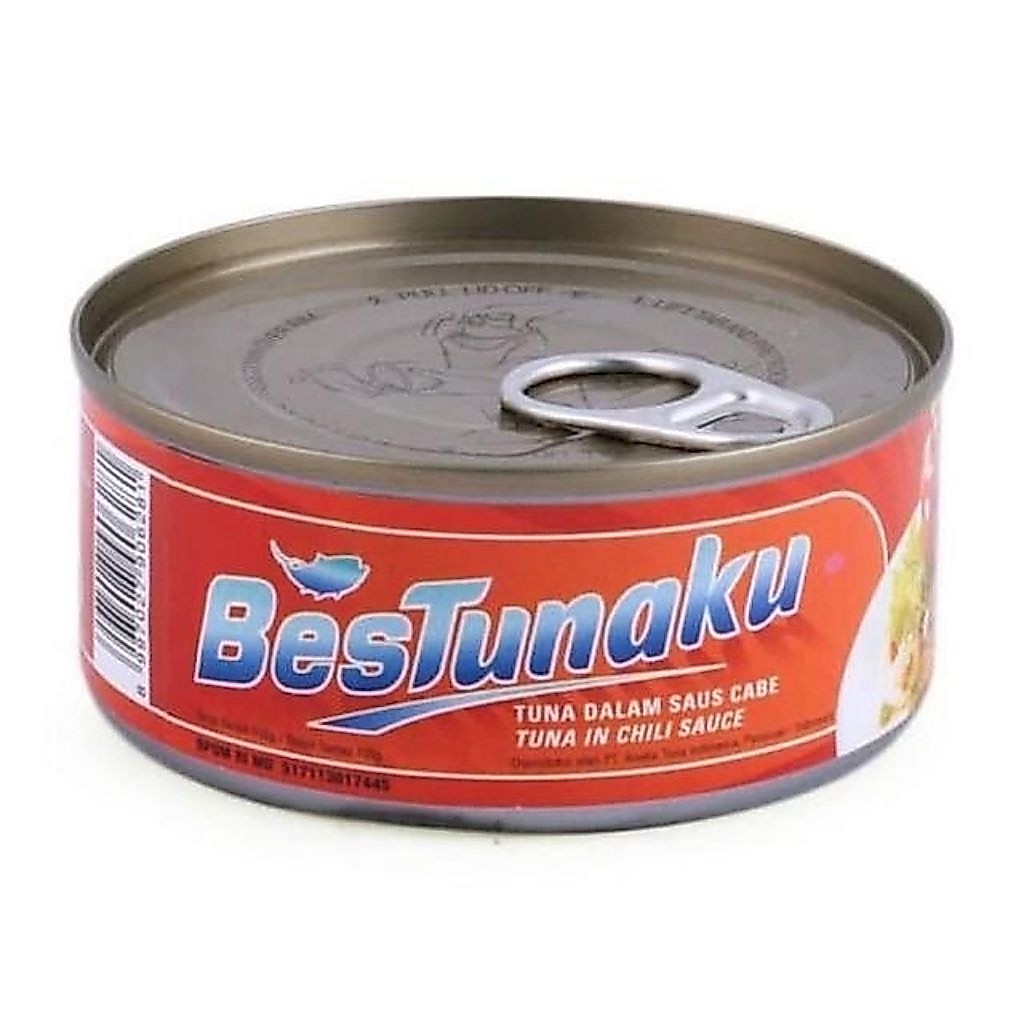 Bestunaku tuna dalam saus cabe kaleng 105gr
