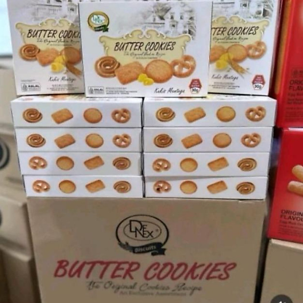 DENEX BUTTER COOKIES KARTON ISI 24 PACK  -  Denex Karton/Denex/Denex Biscuits/Denex Butter Cookies/D