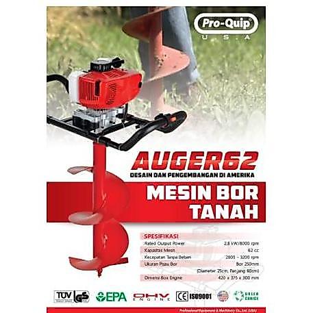 USANVI Mesin Bor Tanah PROQUIP AUGER 62 Earth Auger Drill Bor Penggali Tanah