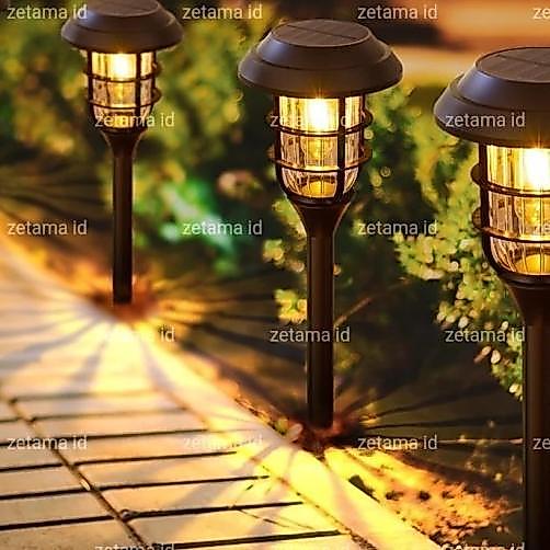 Lampu Taman Solar Cell Sensor Lampu Lampion Taman Tancap Garden Light