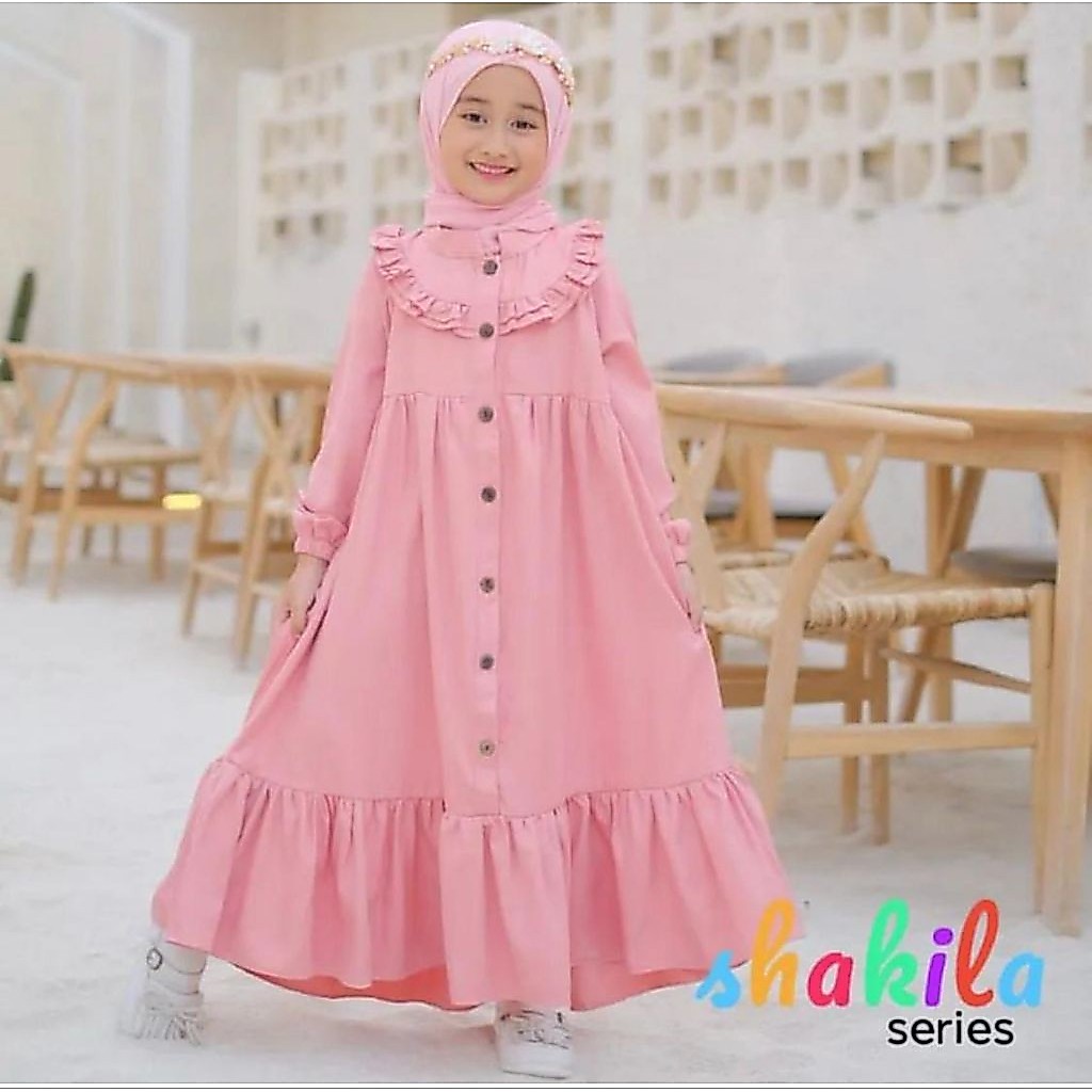 BIG PROMO GAMIS SHAKILA ANAK // GAMIS SHAKILA MUSLIM// GAMIS MUSLIM ANAK//GAMIS SYAR'i anak//gamis