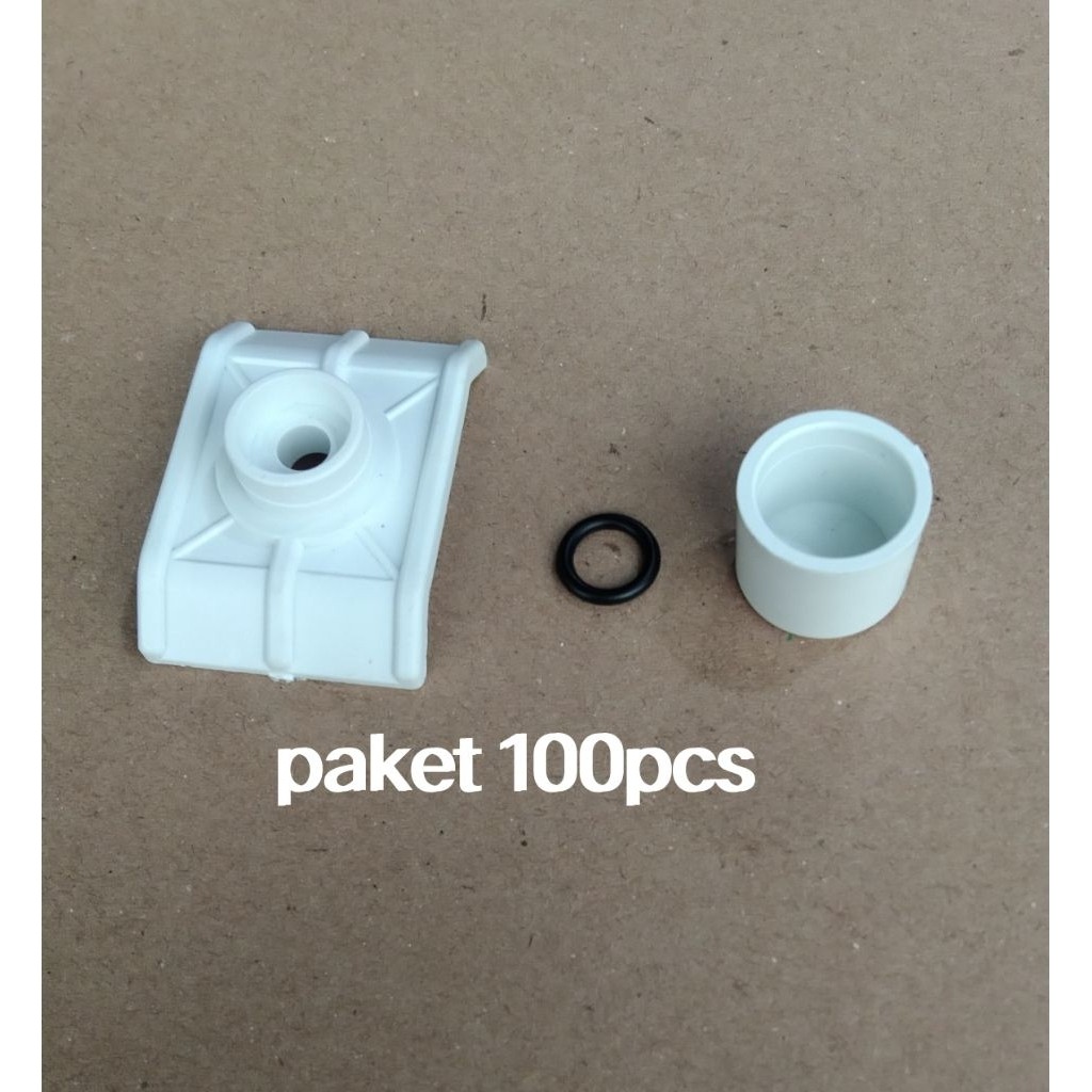 SERESHOP 100pcs tutup atap roofing alderon putih. tutup skrup baut alderon PVC