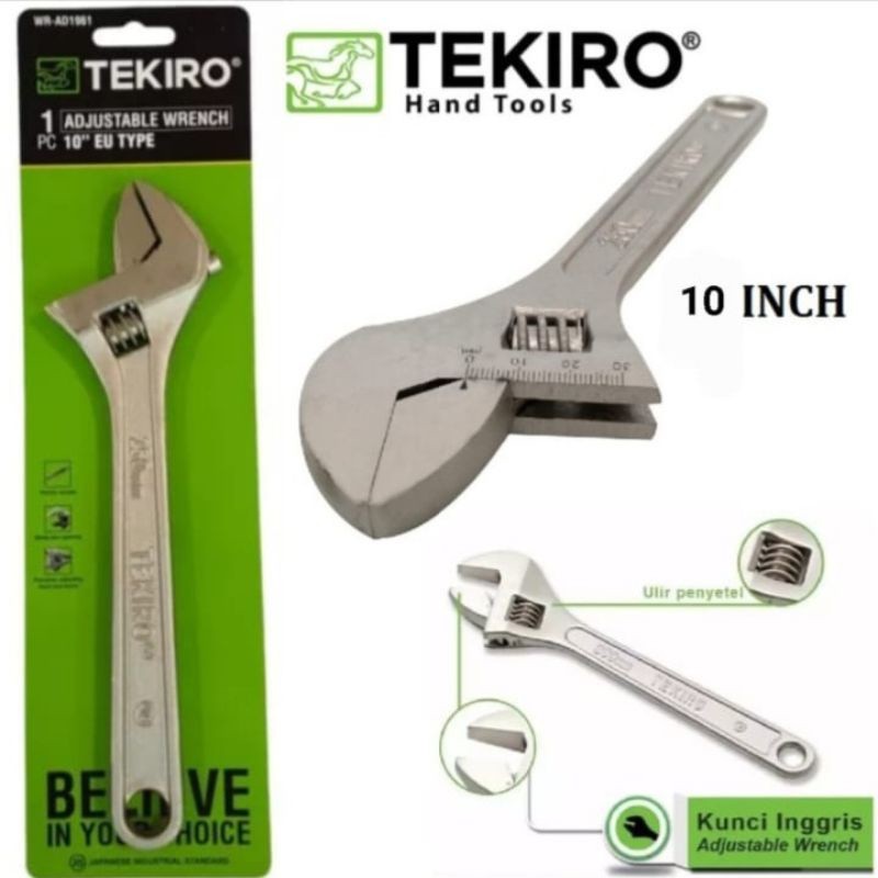 Kunci Inggris TEKIRO 10" Adjustable Wrench TEKIRO 10"