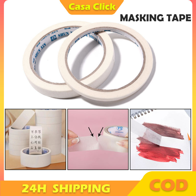 Masking Tape Lakban Kertas 1inch (24mm) X 20m Selotip Kertas Original Adhesive Grosir