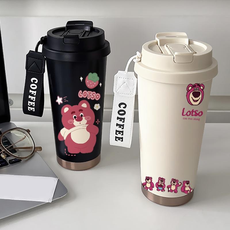 Tumbler Toy Story Lotso Alien Cute Anime Kartun LotsoTumbler Kopi Custom Stainless Steel CUP 500 ML