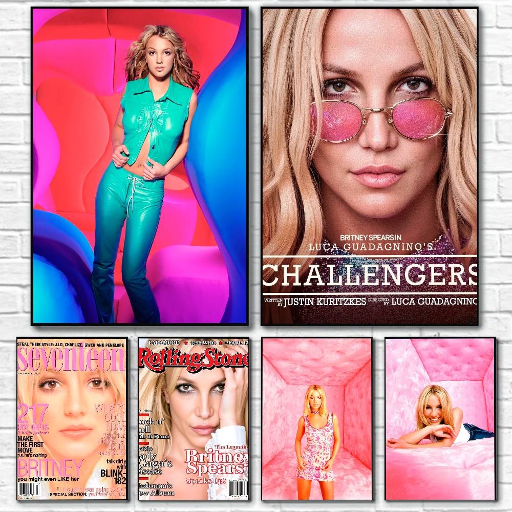 

B-Britney Spears Poster Canvas painting poster with prints Home bedroom living room decoration gift