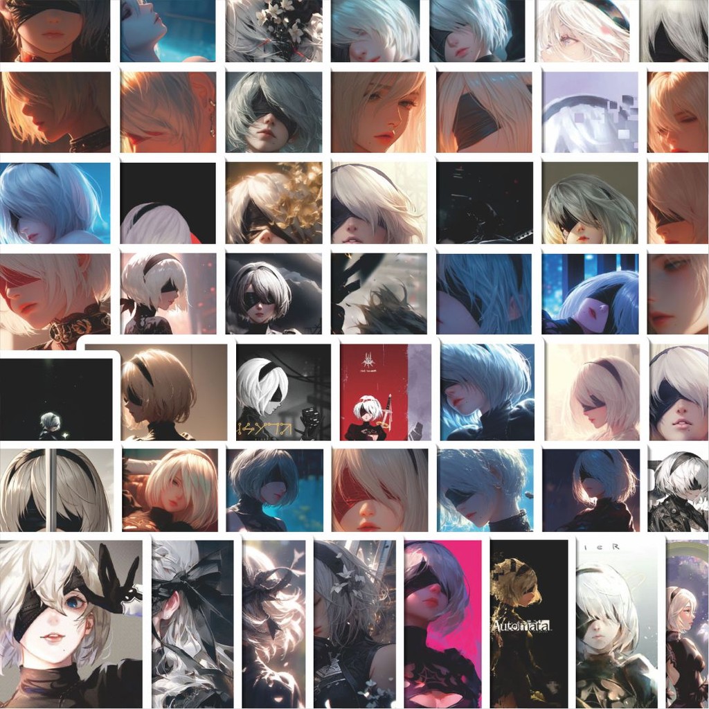 

Stiker Cutting Pack Stiker Game Nier Portrait Version Isi 100Pcs Series Aesthetic Lucu Keren Untuk Koper Bahan Vynil