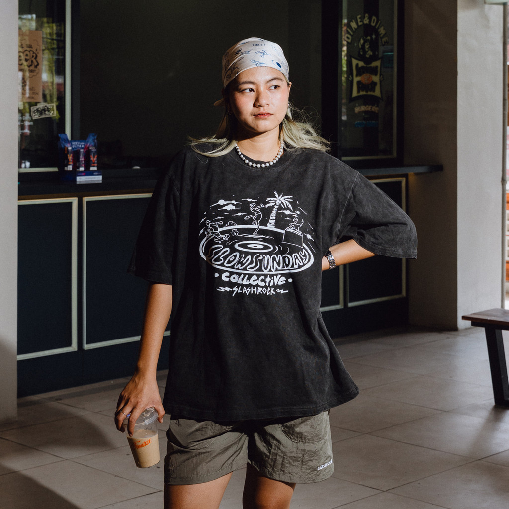 SLASHROCK Oversize Tshirt - Slow Sunday Washed Tees