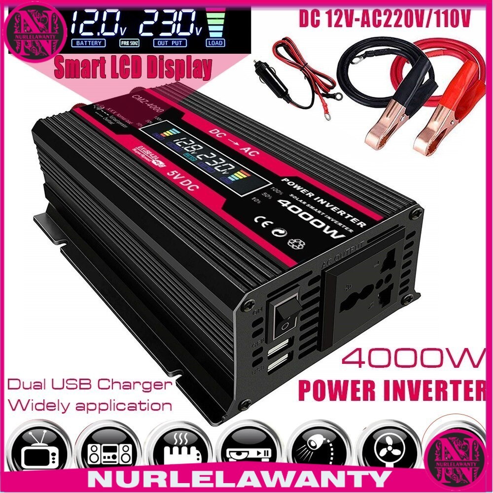 

- Vingtank Car Power Inverter DC 12V to AC 220V 4000W Modified Sine Wave - CMZ-4000 -