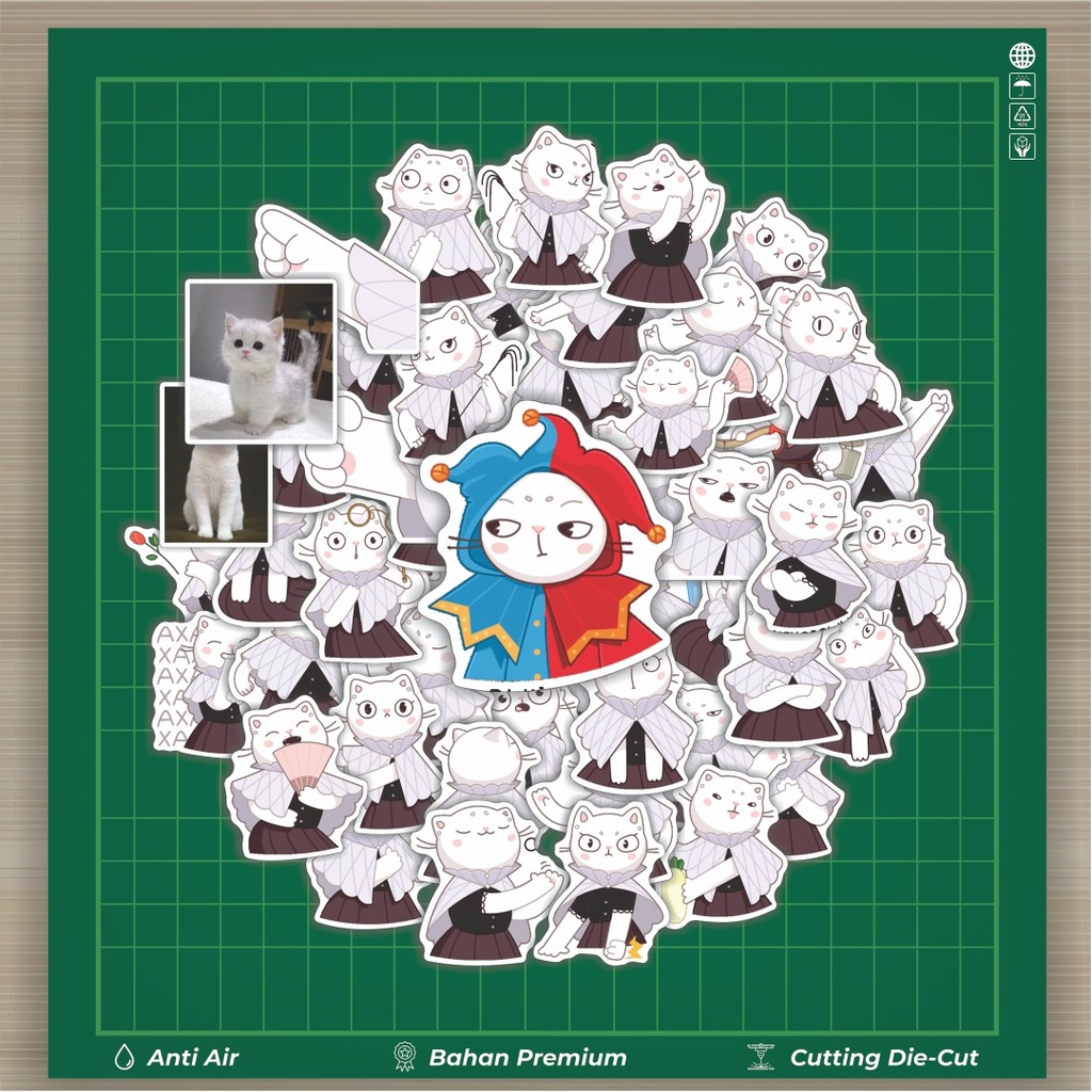 

Stiker Cutting Pack Stiker Animal Cute Kucing Branchata Isi 100Pcs Series Aesthetic Lucu Keren Untuk Koper Bahan Vynil