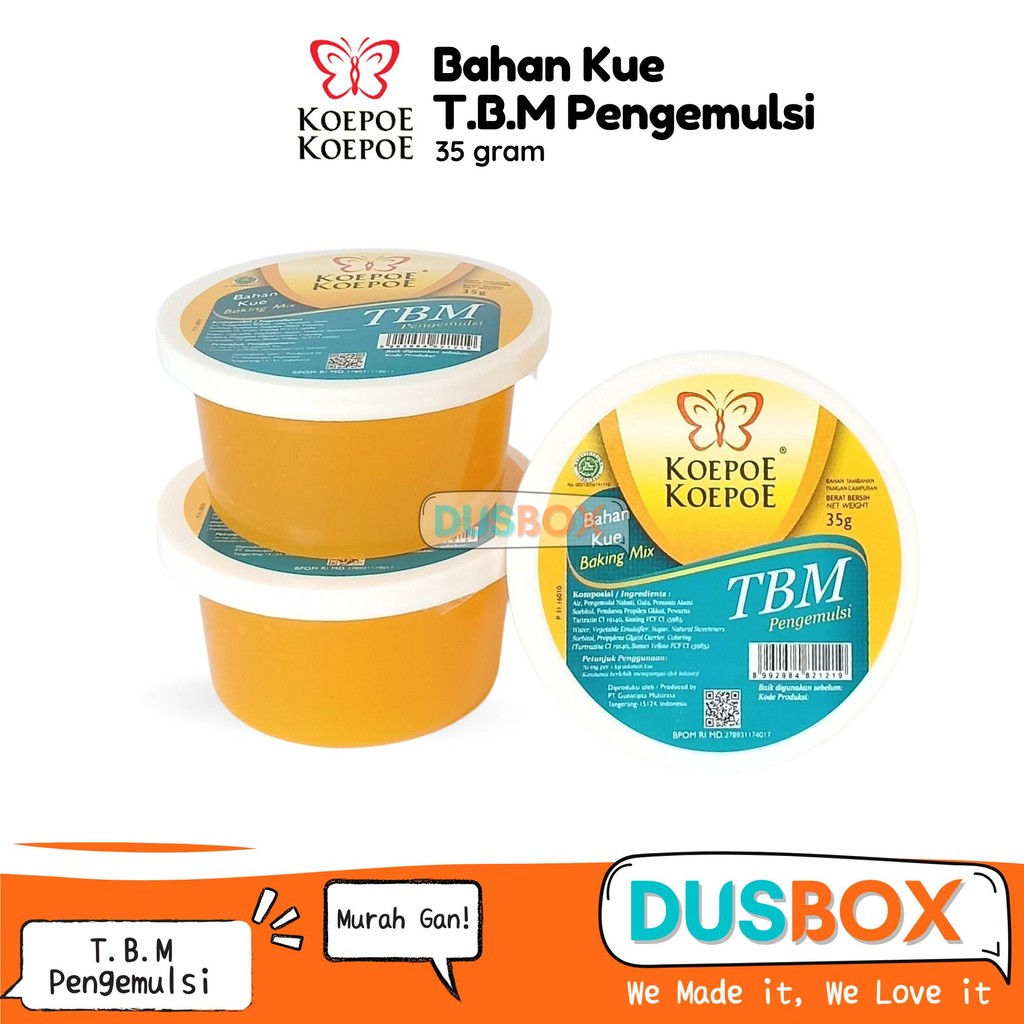 

TBM Koepoe Koepoe 35 Gram / Kupu kupu TBM / TBM Pengemulsi