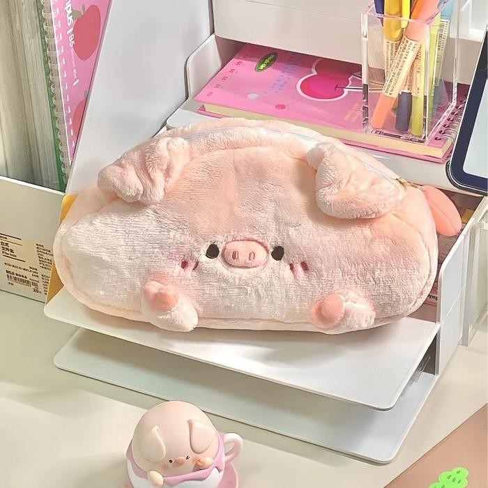 

Boneka Kartun Inovatif Tas Pensil Boneka Mewah Shark Pencil Case Lucu Tempat Pensil Multifungsi Cartoon Large Capacity Storage Bag Animal Pensil Case Tas Alat Tulis Berkualitas Tinggi Hadiah Stationery - Piggy