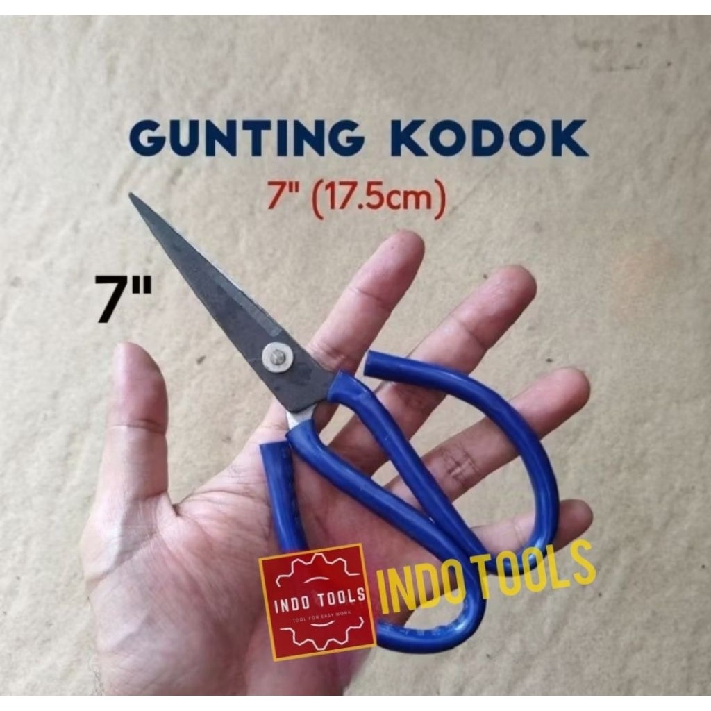 

GUNTING Kodok Serbaguna 7" Inch, Untuk Kain, Seng, Karet, Kertas. TERBARU