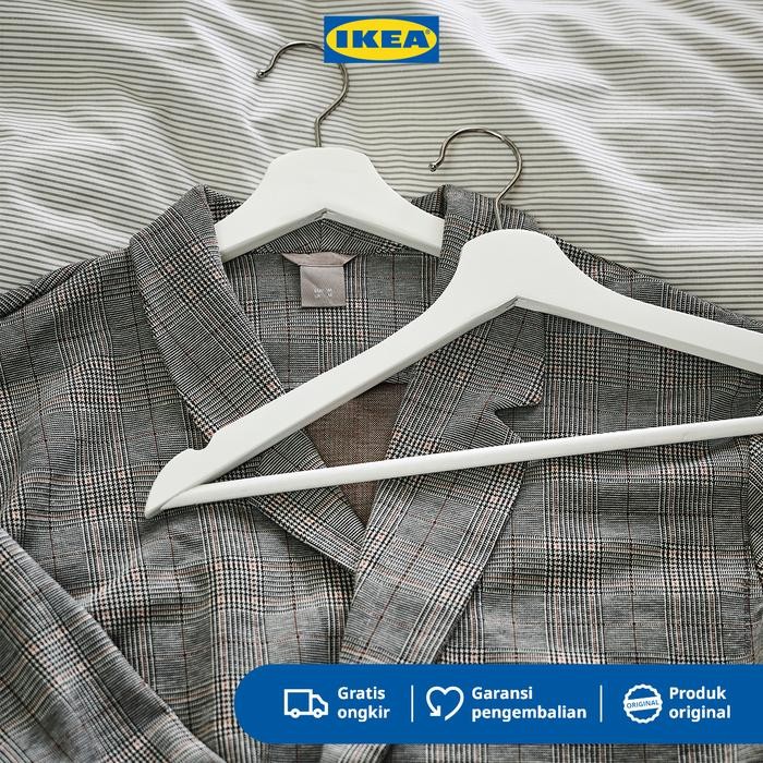 

IKEA BUMERANG Gantungan Baju Putih Isi 8pcs
