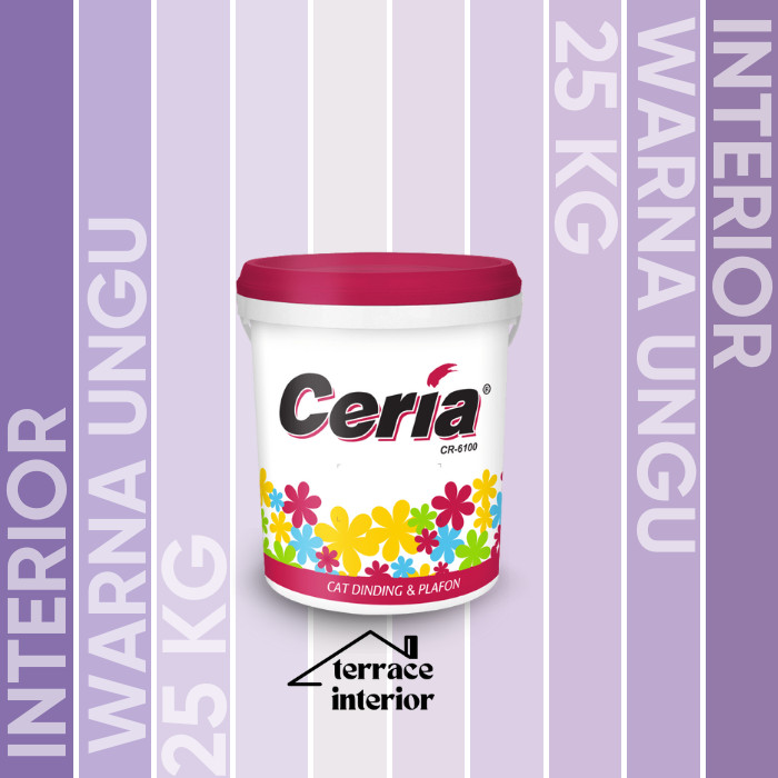 Cat Tembok Interior Propan Ceria  Warna Ungu 20 Kg