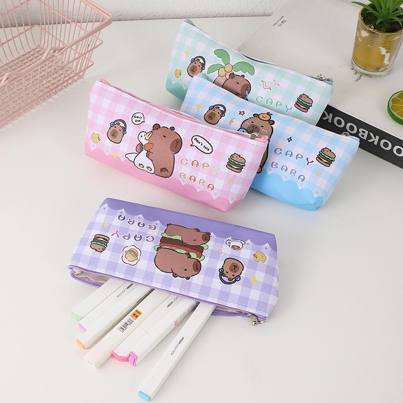 

Tempat Pensil Pouch Bag Kotak Pensil CAPYBARA POUCH CASE Tempat Penyimpanan Lucu Craftycharm