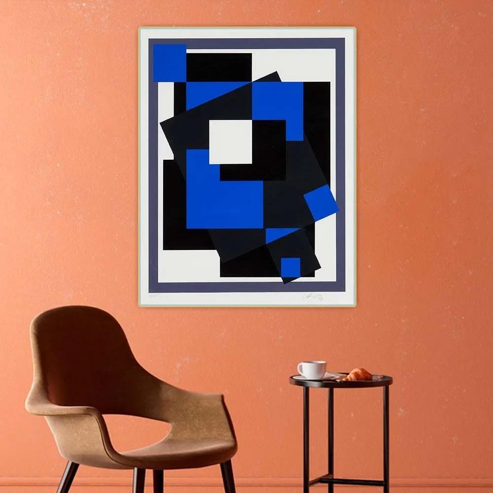 

Numbered 88100 by Victor Vasarely Optical Visual Art Canvas Oil Painting Aesthetics Picture Hanging Decor Home Decoration