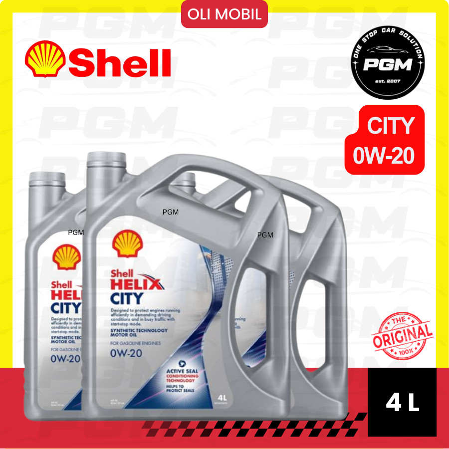 Oli Mobil Shell Helix City SP 0W20 4L Galon (Dijamin Ori 100%)