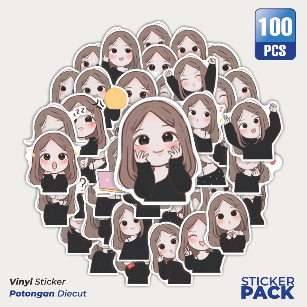 

Terbaru! 50 pcs Stiker Line Karakter Dek Aoun Dekorasi Lucu Kreatif untuk Notebook, Skateboard, HP