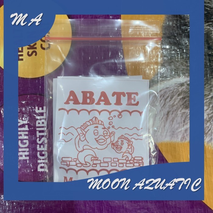 PAKET DAPAT 10 SASET aquarium obat ikan hias koi koki ABATE 10 GR saset