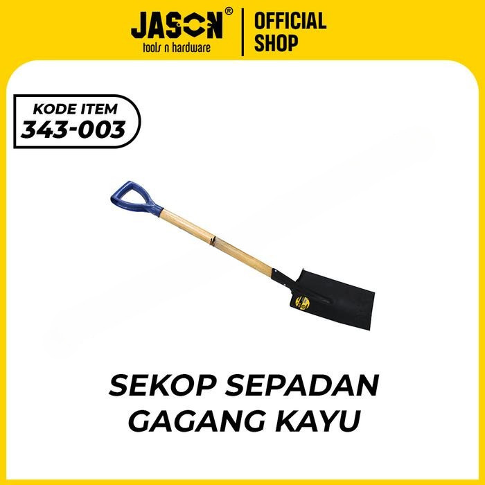 NEW  JASON SEKOP PASIR  / SKOP SEPADAN GG KAYU 40"X2MM JASON 343-003