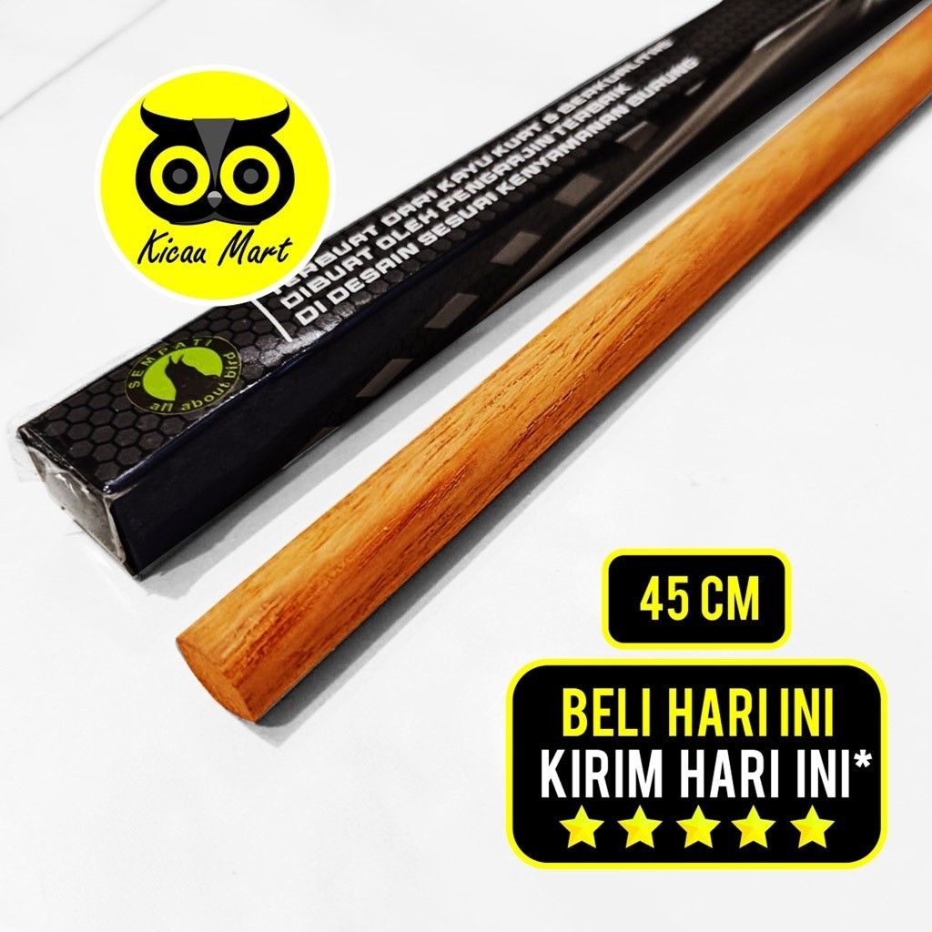 KICAU MART Tangkringan Kayu Dewa Premium Sangkar Kotak Kandang Burung Kacer Kenari Cucak Tipe Bulat