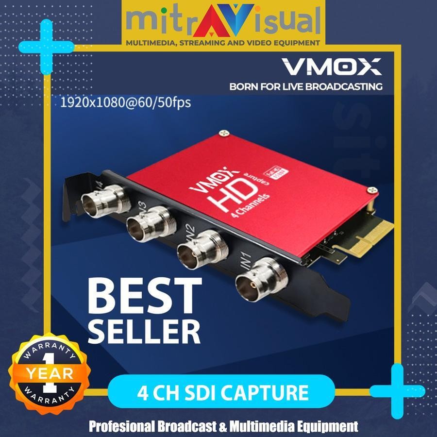 VMOX CAPTURE SDI 4 INPUT 1080P Support Vmix OBS Wirecast