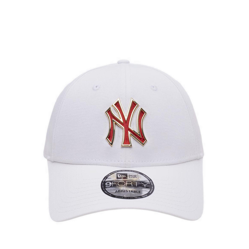New Era 940 P2 Metal Badge New York Yankees Men's Cap - White