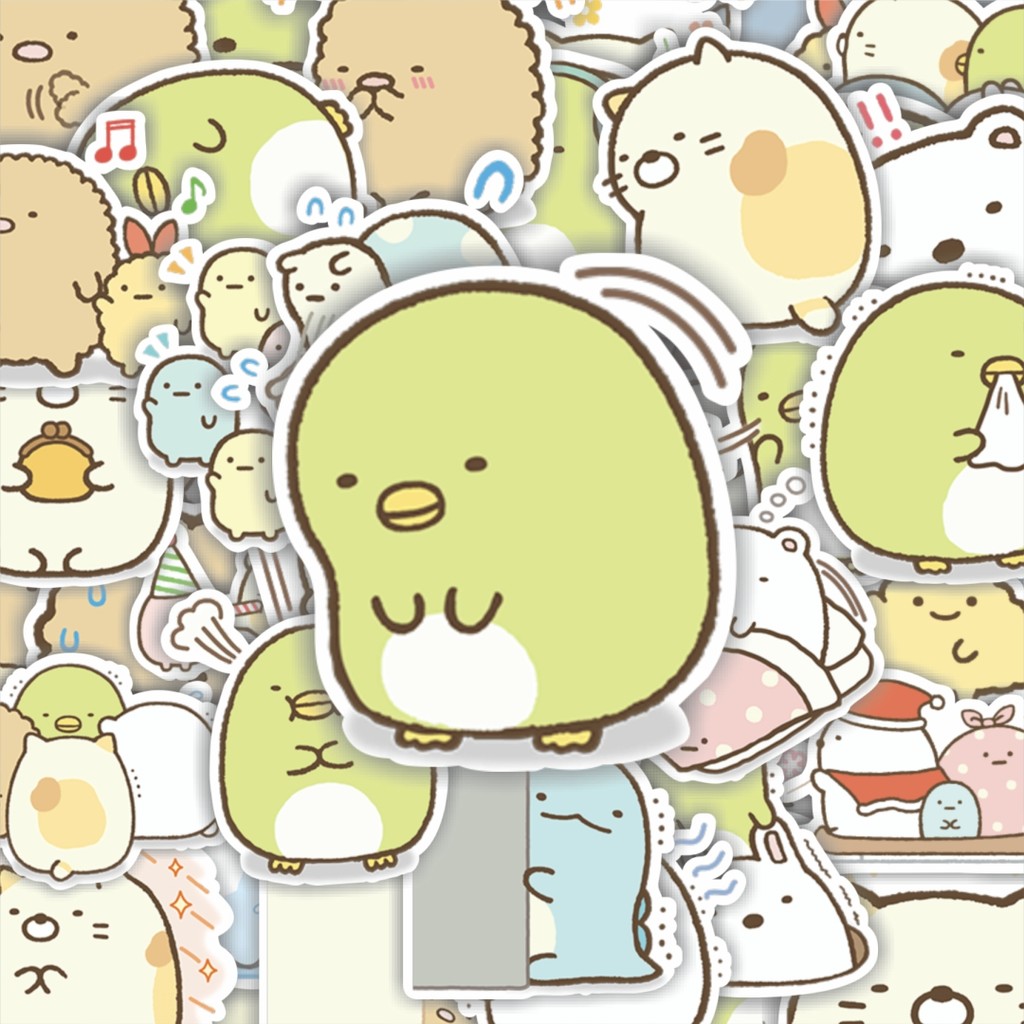 

100PCS Lucu Stiker Line Gurashi Myriad of Feelings Stiker Aesthetic Stiker Anti Air Stikers Berperekat Waterproof sticker decal buat Motor Helm Buku Journal Koper Casing HP Laptop Botol Minum Hadiah anak