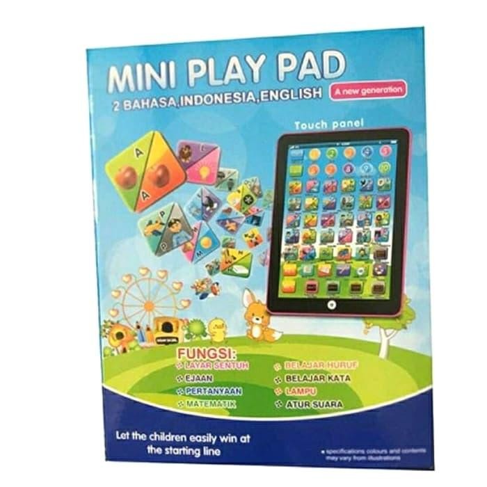 READY Mainan edukasi ipad / Playpad anak 2bahasa