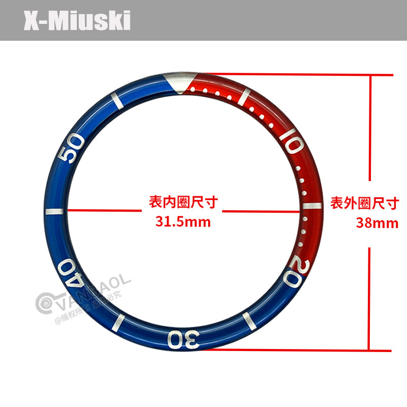 Mod 38mmx31.5mm Resin SKX007 Watch Bezel ert Fit For SKX007 SKX009 SRPD NH35 NH36 Watch Case Men's W