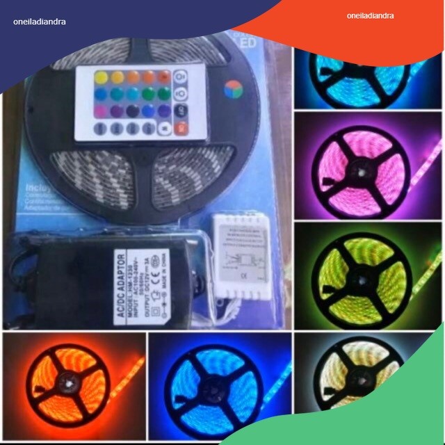 Led strip RGB set IP44-5050 RGB 5M 10M (remot+adaptor)