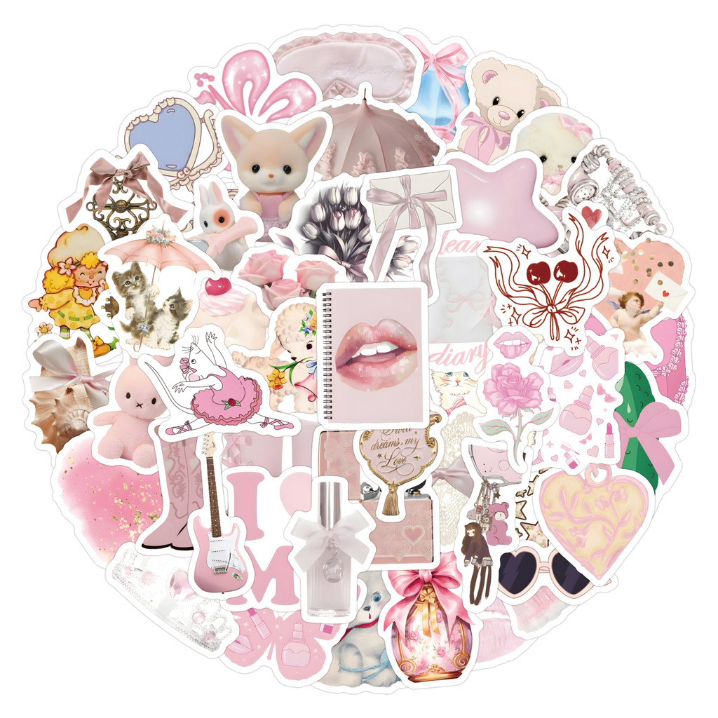 

10/30/60PCS Nordic Style Coquette Stickers For Waterproof Decal Laptop Motorcycle Luggage Snowboard Fridge Phone Car Sticker