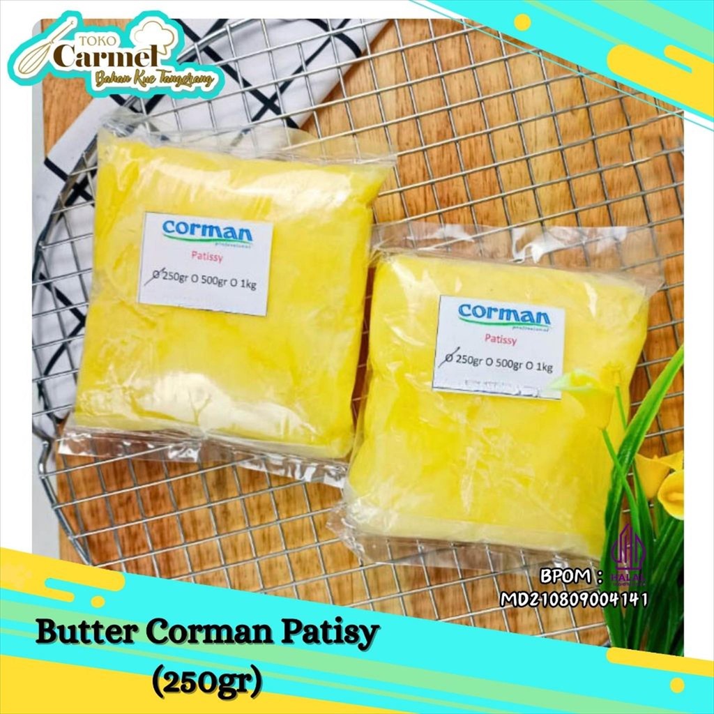 Corman Patisy Butter 250gr (Repack) Unsalted Butter Corman Patisy