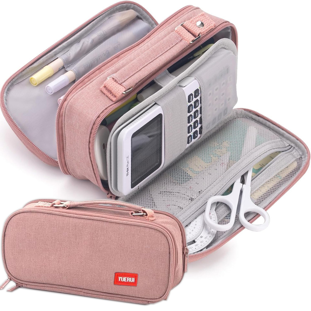 

Portable Pencil Case Large Capacity Pencil Bag for student Canvas Multifuncional Korean Pencil Box School Supplies Stationery