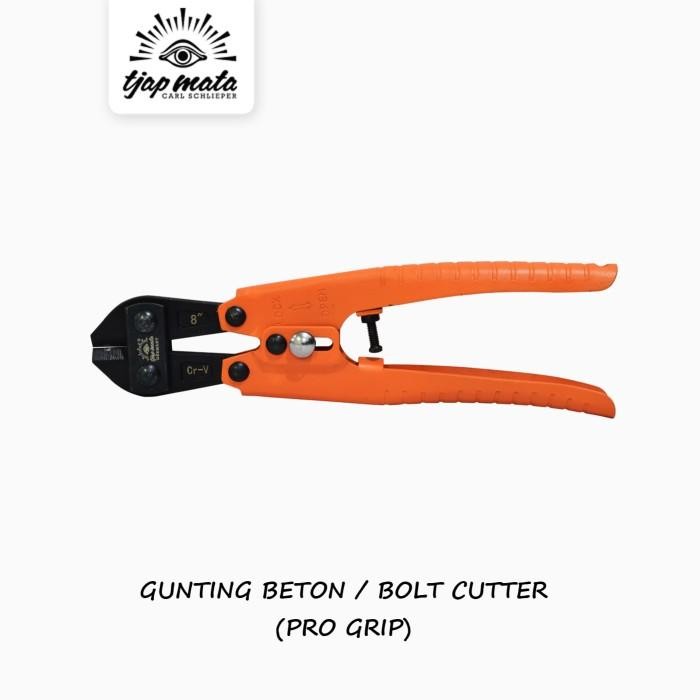 

Gunting Besi Beton / Bolt Cutter 8" PRO GRIP Original TJAP MATA / CAP MATA