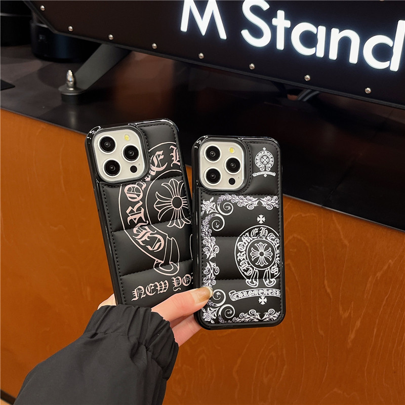 Hearts Flowers Puffer IPhone Case for IPhone 17promax 17pro 17 15Pro 15plus 15promax 15 14promax 14p