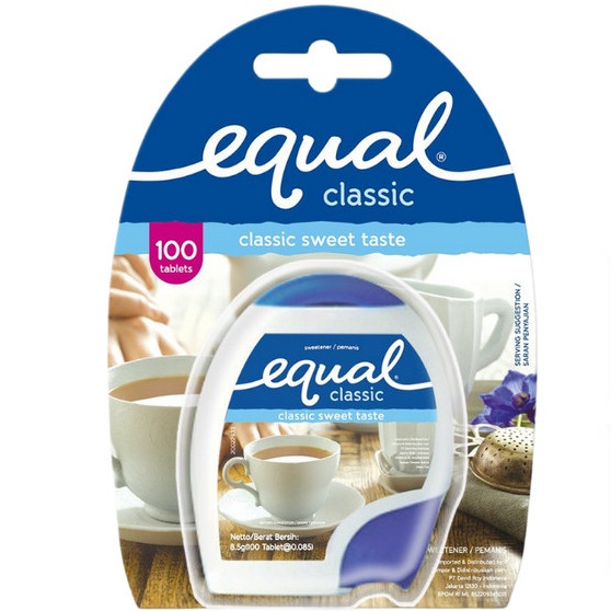 

Equal Classic TABLET Sweetener Zero Calorie / Pemanis Pengganti Gula