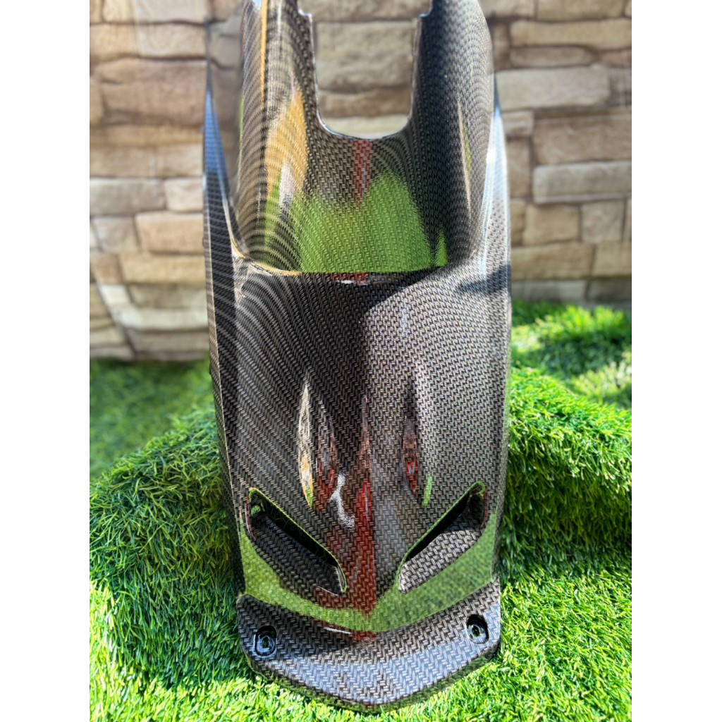 Cover Tutup Mesin Bawah Jok Yamaha Mio Smile Sporty Carbon Karbon Celup WTP