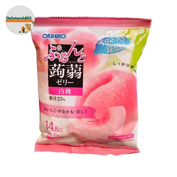 

Orihiro konjac jelly pouch peach 120gr