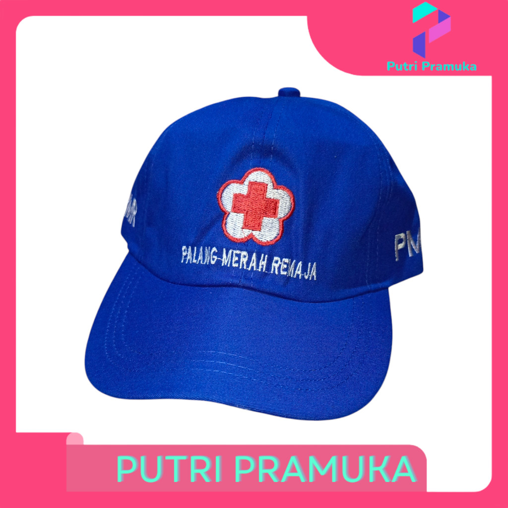 Topi PMR Madya Biru Rell Bahan Twill Premium