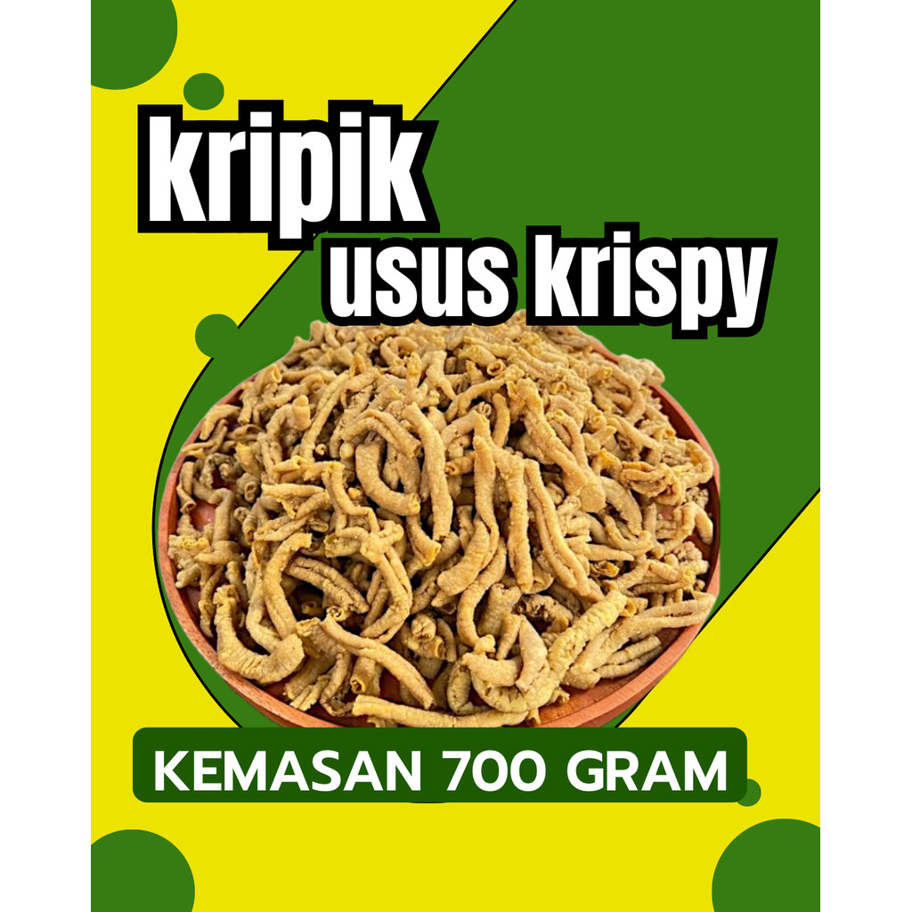 

Keripik Usus Ayam Crispy 700gr