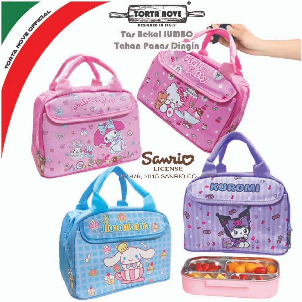Tas Thermal Lunch Box Bag korea Besar Tas bekal bento kotak makan anak dewasa Insulator bag Sanrio