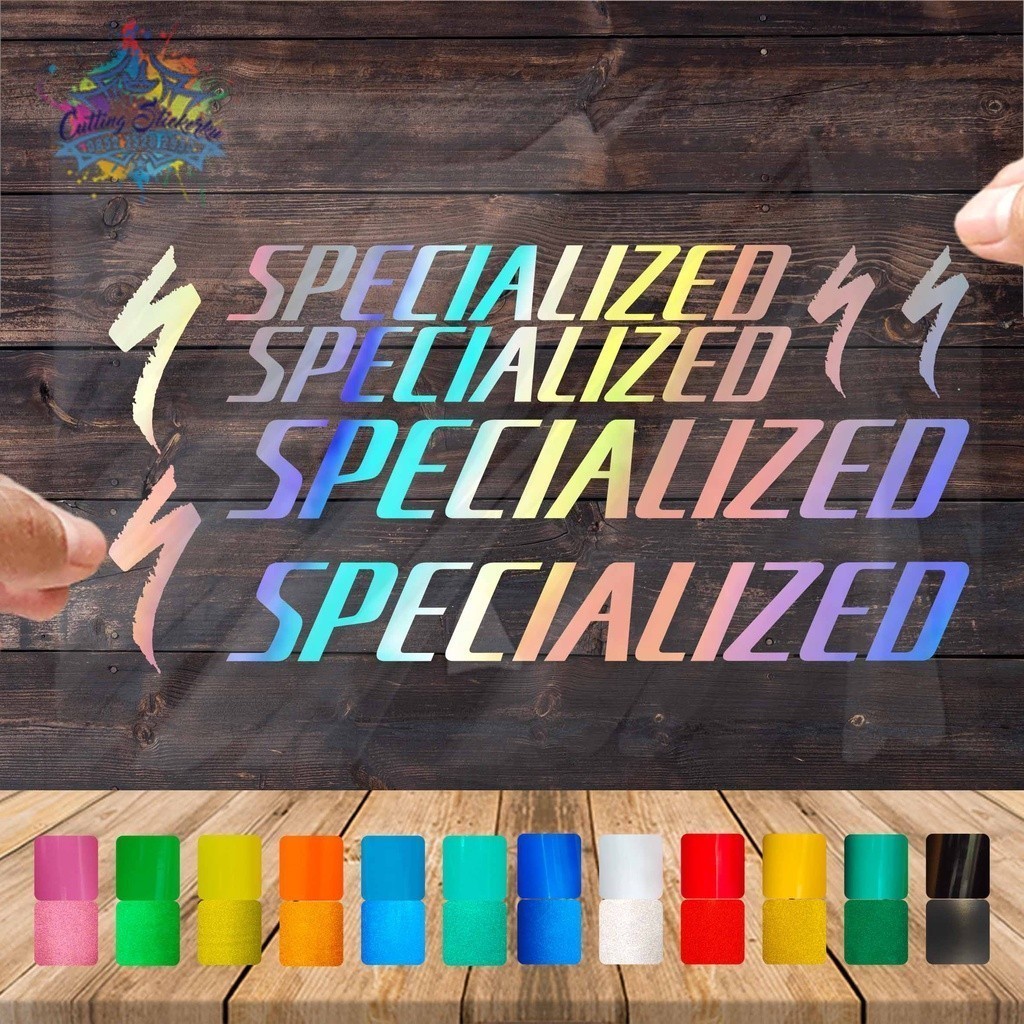 Sticker Cutting Specialized Variasi Stiker Sepeda Mtb Lipat Bmx Fixie Revlective Anti Air Tahan Lama