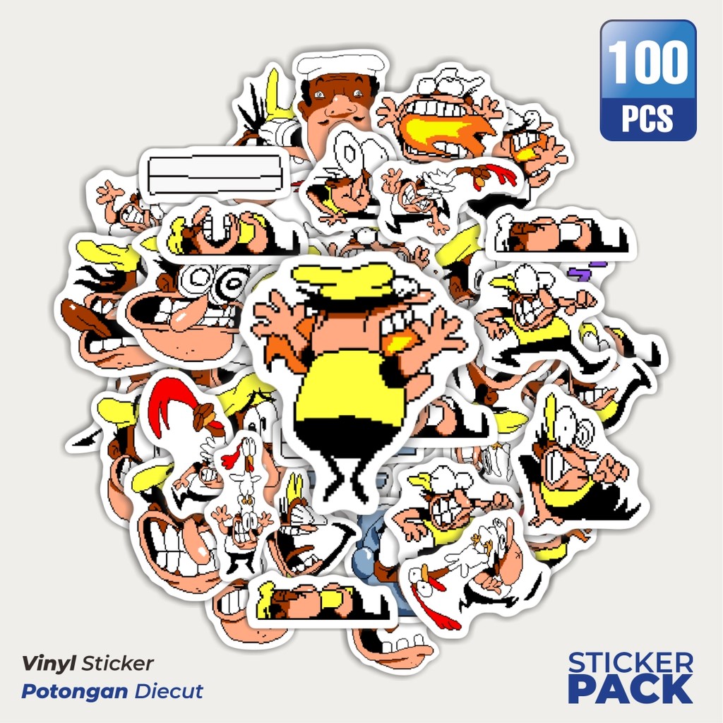 

Stiker Vinyl Stiker Pizza T Pepi V77 Waterproof Aesthetic- Untuk Laptop, Motor, dan Helm - Paper Stationery Pack