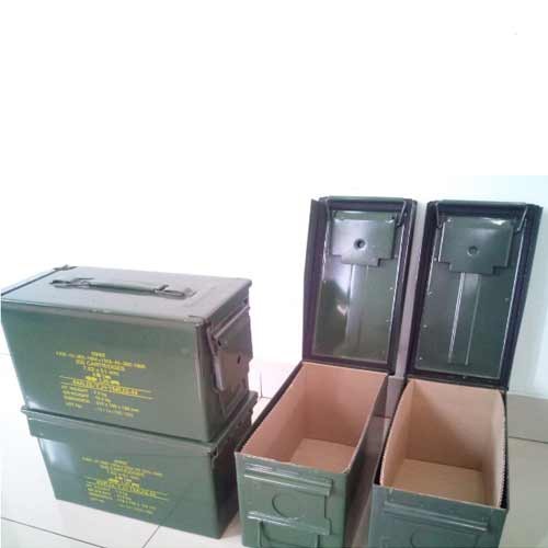 ArmyShopSBY    Box Kotak Besi Multifungsi Bekas Peluru Pindad Serbaguna - Hijau
