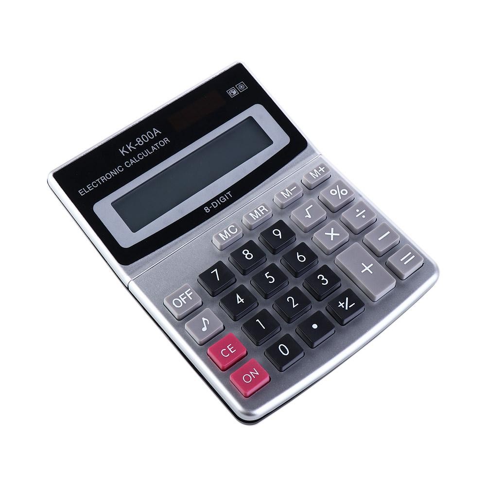 

Medium Desktop KK-800A Small Size Arithmetic Office Supplies Calculator Electronic Calculator Calculating Machine Calculadora