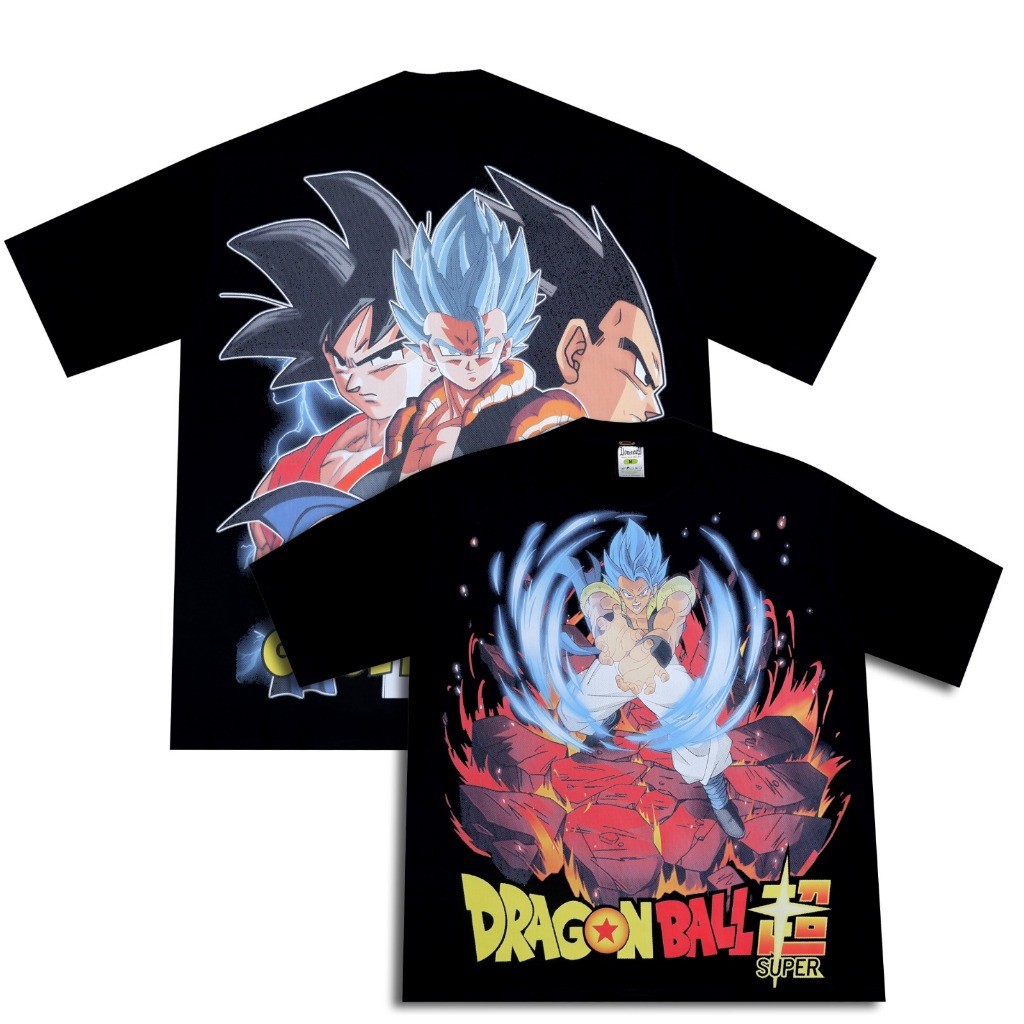 HOT Tshirt Gogeta Dragon Ball Z Kaos VIntage Bootleg Oversize